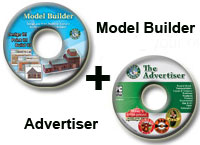 model buildings with custom advertising