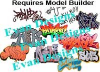 graffiti for model builder buildings